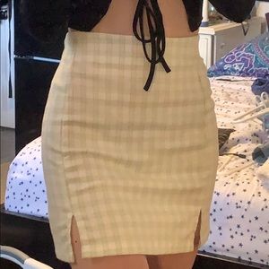 plaid brandy melville skirt